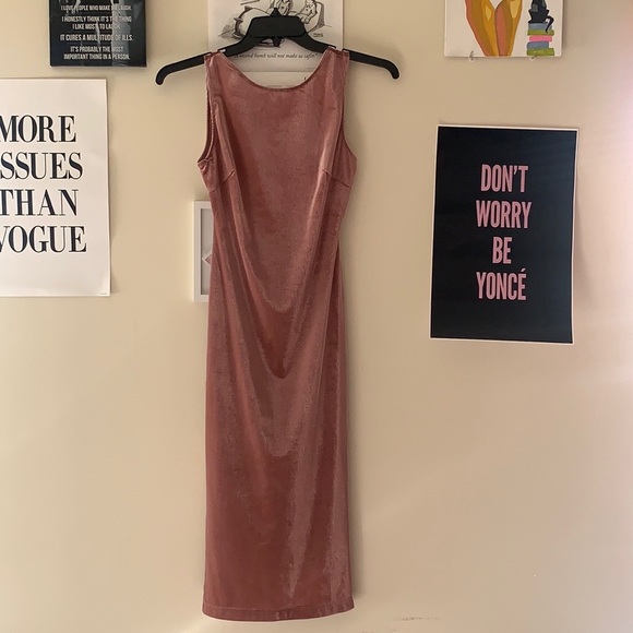 Fashion Nova Dresses & Skirts - Fashion Nova Midi Mauve Suede Dress